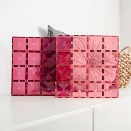 Connetix Pastel Pink & Berry Base Plate 2 pc