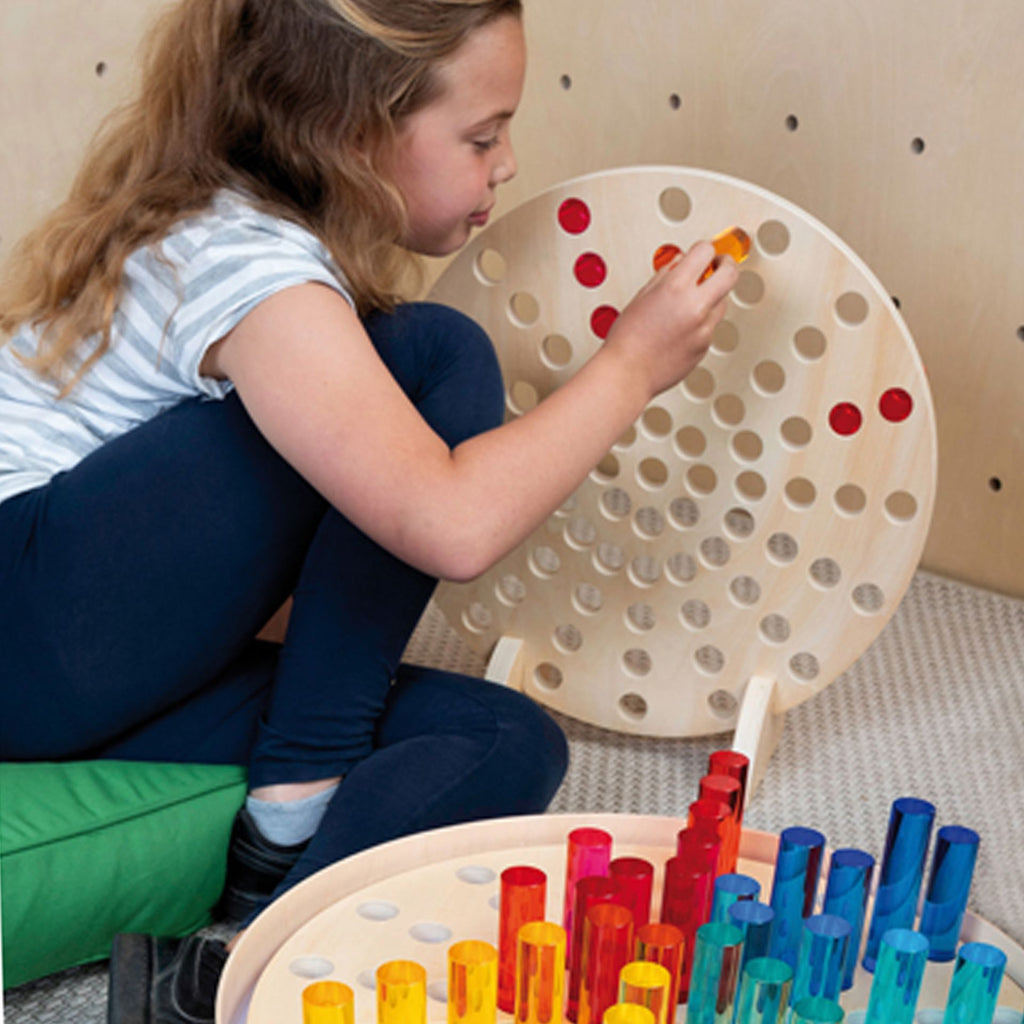 Acryl cilinders 10 x 2,5 cm set van 10