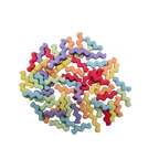 Mini waves 60x Pastel OF regenboog