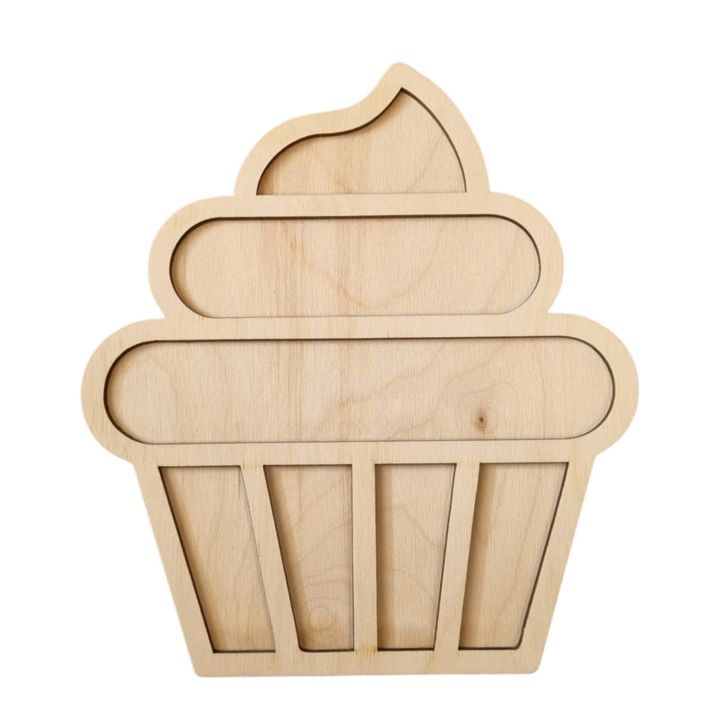 Vulvorm / speel tray 'cupcake'