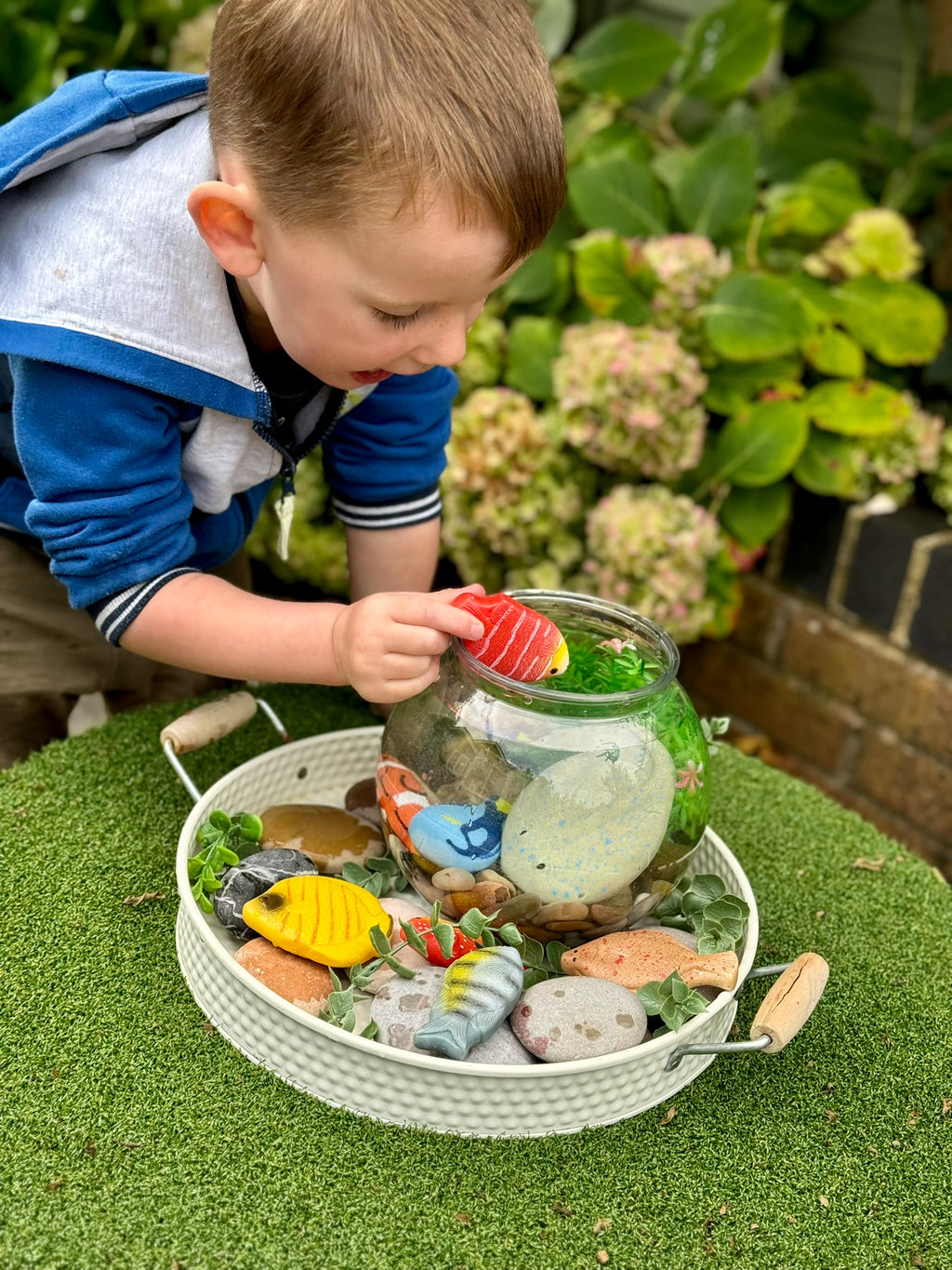 Sensory Play Stones fish