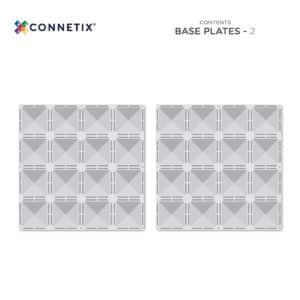 Connetix Clear Base Plate Pack 2 pc