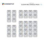 Clear Rectangle Pack *12 stuks