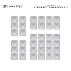 Clear Rectangle Pack *12 stuks
