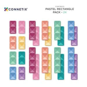 Connetix Pastel Rectangle Pack 24 pc