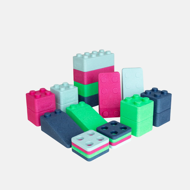 BYGGE 24-delig bygge Set "KREATIVFYR"  kleur Nele