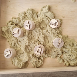 Houten stempelset sprookjes