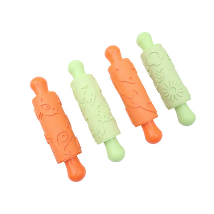 Eduplay Rubber deegrollers retro 4 stuks
