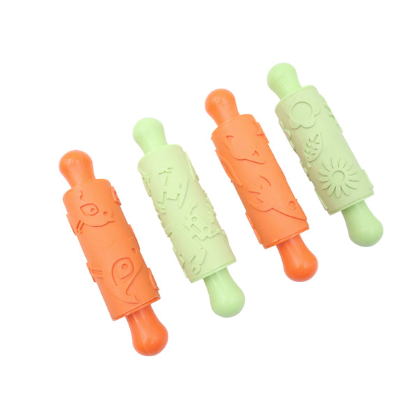 Eduplay Rubber deegrollers retro 4 stuks