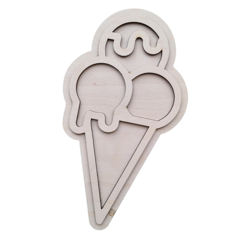 Vulvorm / speel tray 'ijsje'