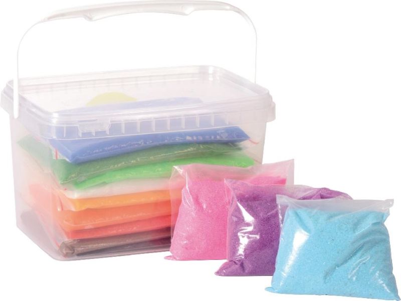 Decoratie zandschilderen 12 kleuren 2,4 kg