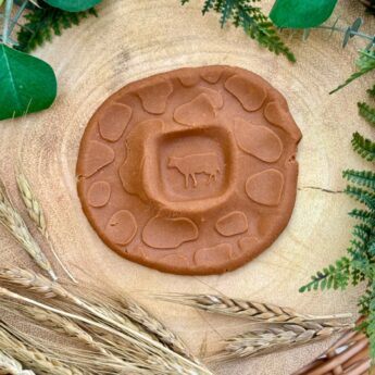 Roll around sensorische ballen boerderijdieren