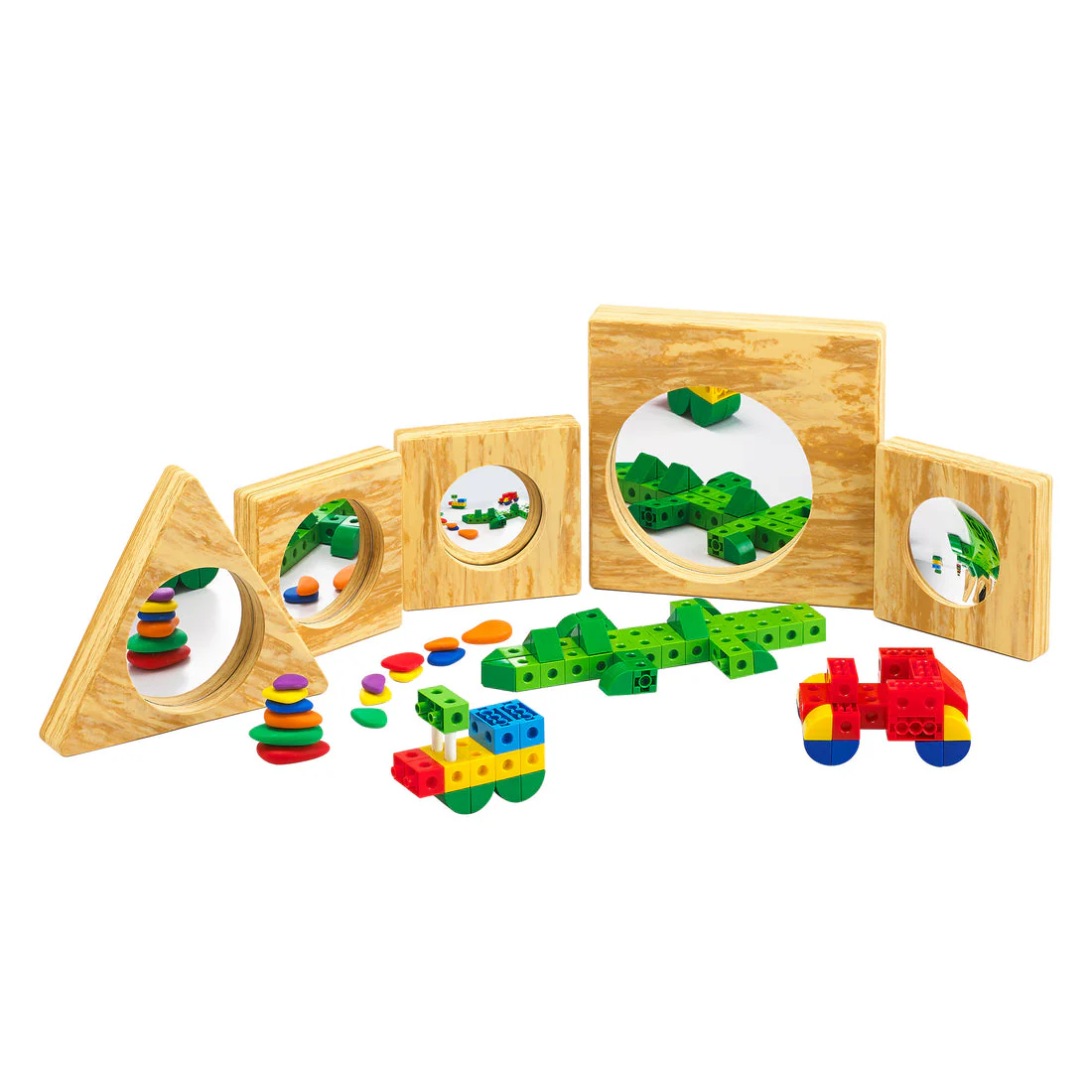 Wooden Foam Pony Mirrors (5)