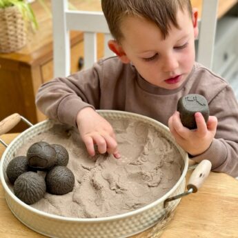 Roll around sensorische ballen boerderijdieren