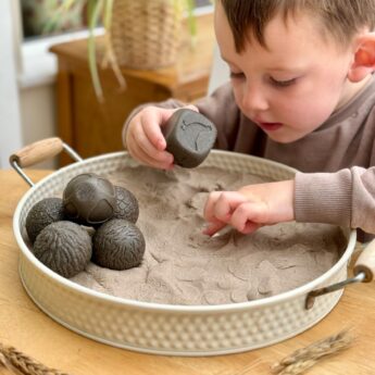 Roll around sensorische ballen boerderijdieren