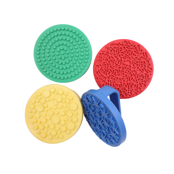 Palmprinters rubber set van 4