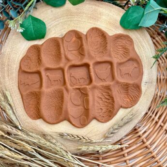 Roll around sensorische ballen boerderijdieren