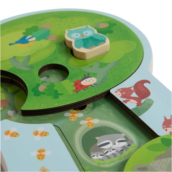 Houten puzzel Bosdieren