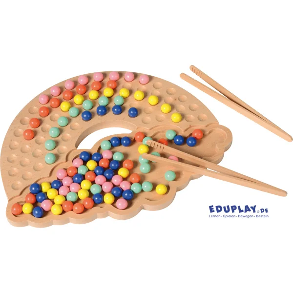 Regenboog knikkerspel