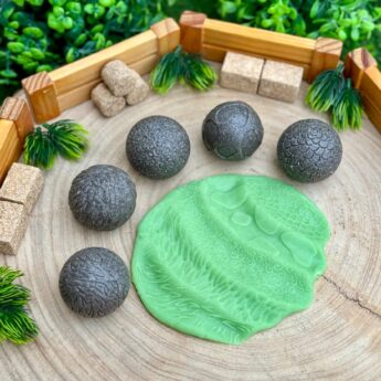 Roll around sensorische ballen boerderijdieren