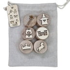 Houten stempelset sprookjes