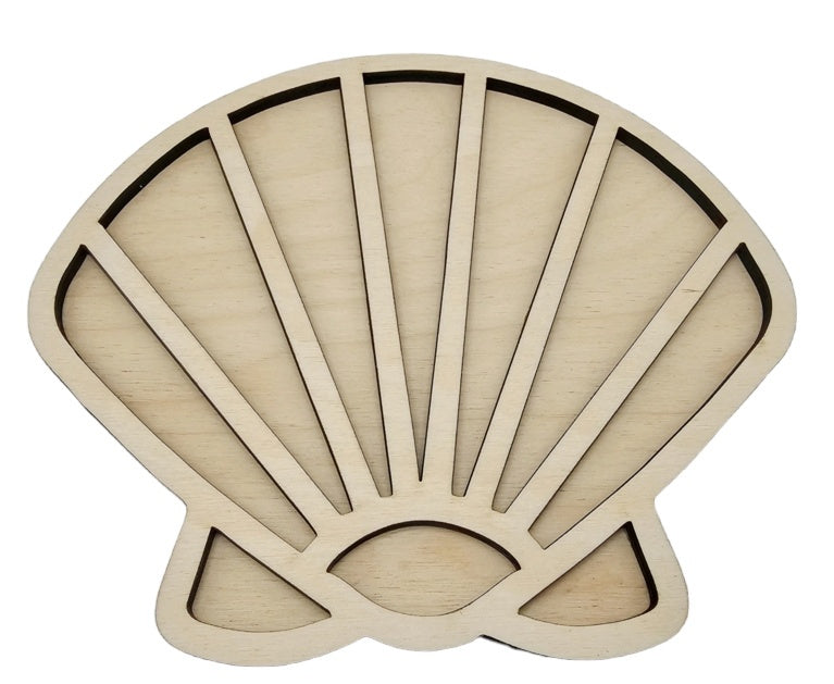 Vulvorm / speel tray 'schelp'