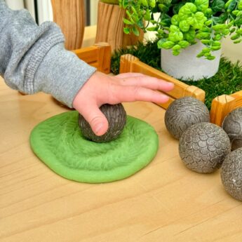 Roll around sensorische ballen boerderijdieren