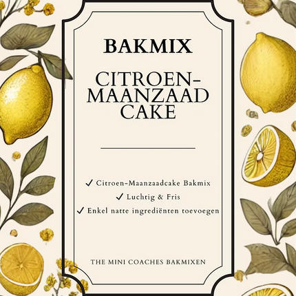 The Mini Bakery Colette’s Bakmix – Limited Edition Citroen Maanzaadcake