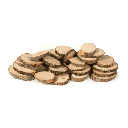 Eduplay Natuur hout schijfjes ovaal set van 30