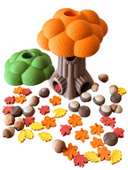 De speelboom met 2 kruinen