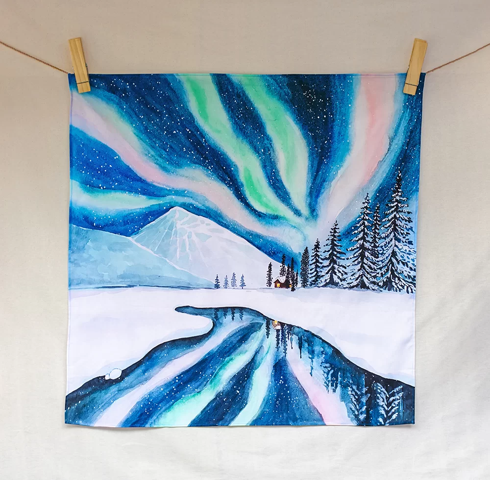 Waves of light in the night