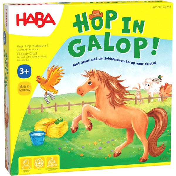Hop in galop!