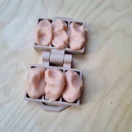 Klei en zand mal bakstenen