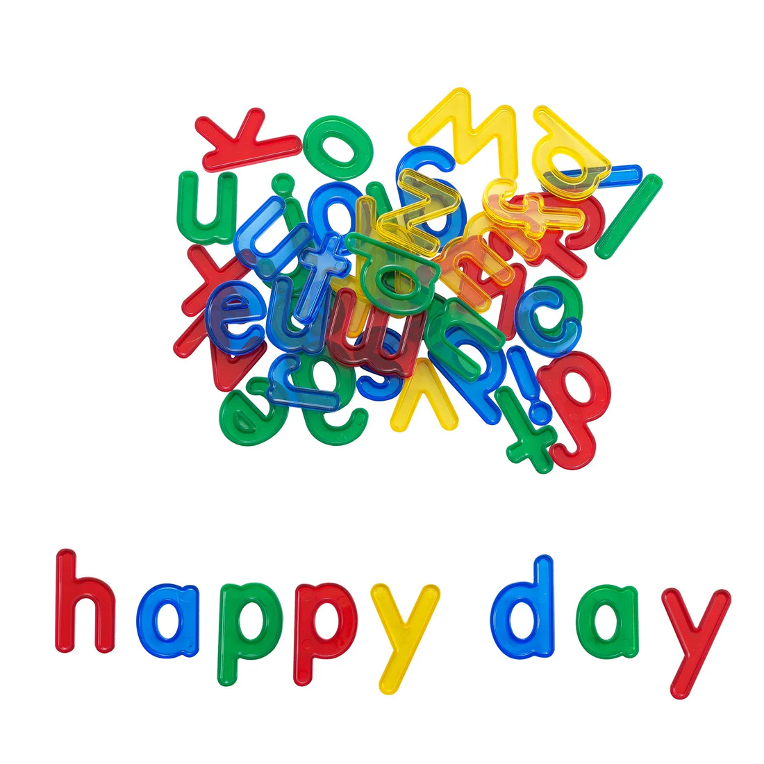 Transparante kleine letters