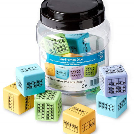 Learning Resources - dobbelsteen met getalbeelden, set van 12