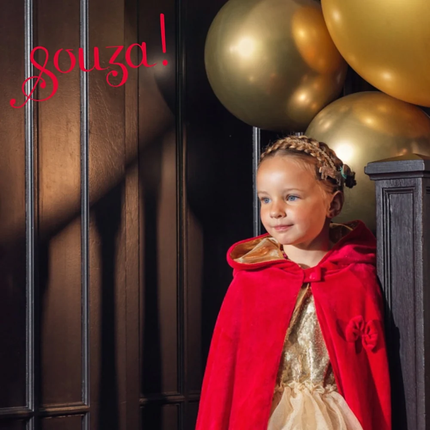 Souza! Prinses-Roodkapje omkeerbare cape, 4-7 jaar, 104-122 cm
