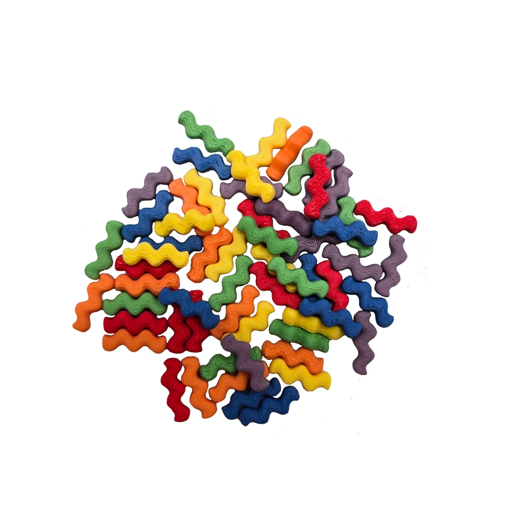 Mini waves 60x Pastel OF regenboog