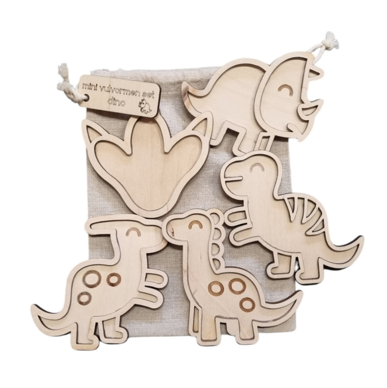 Mini vulvormen set dino