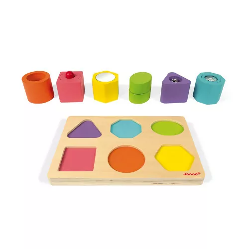 Janod Puzzel 6 zintuiglijke kubussen I hout