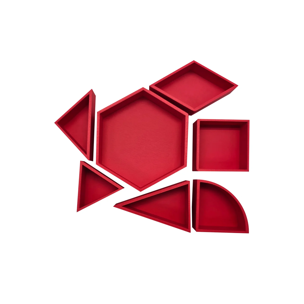 Speelbakje Mandigo Rood verschillende vormen