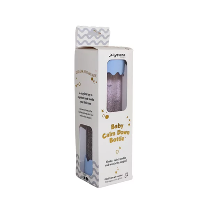 Jellystone Designs Baby rustgevende fles zacht blauw