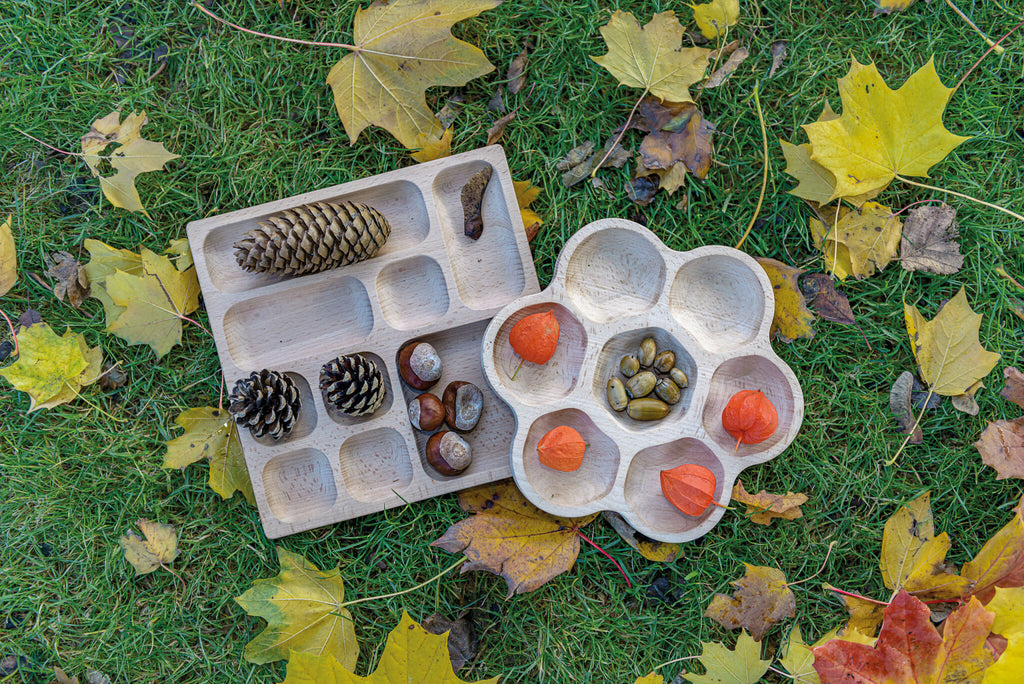 Natural Flower Tray (7 sections)