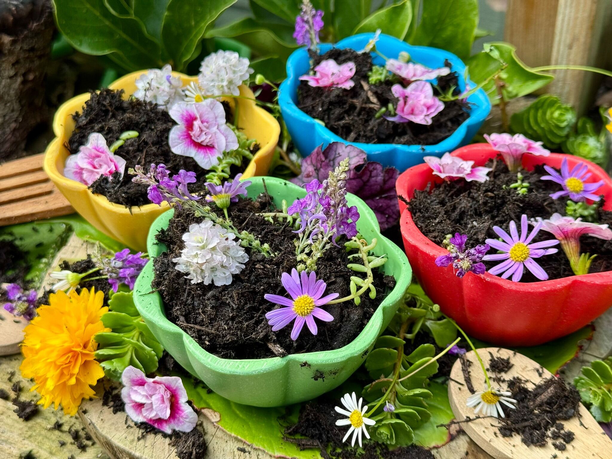 Flower Bowls*4