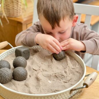 Roll around sensorische ballen boerderijdieren