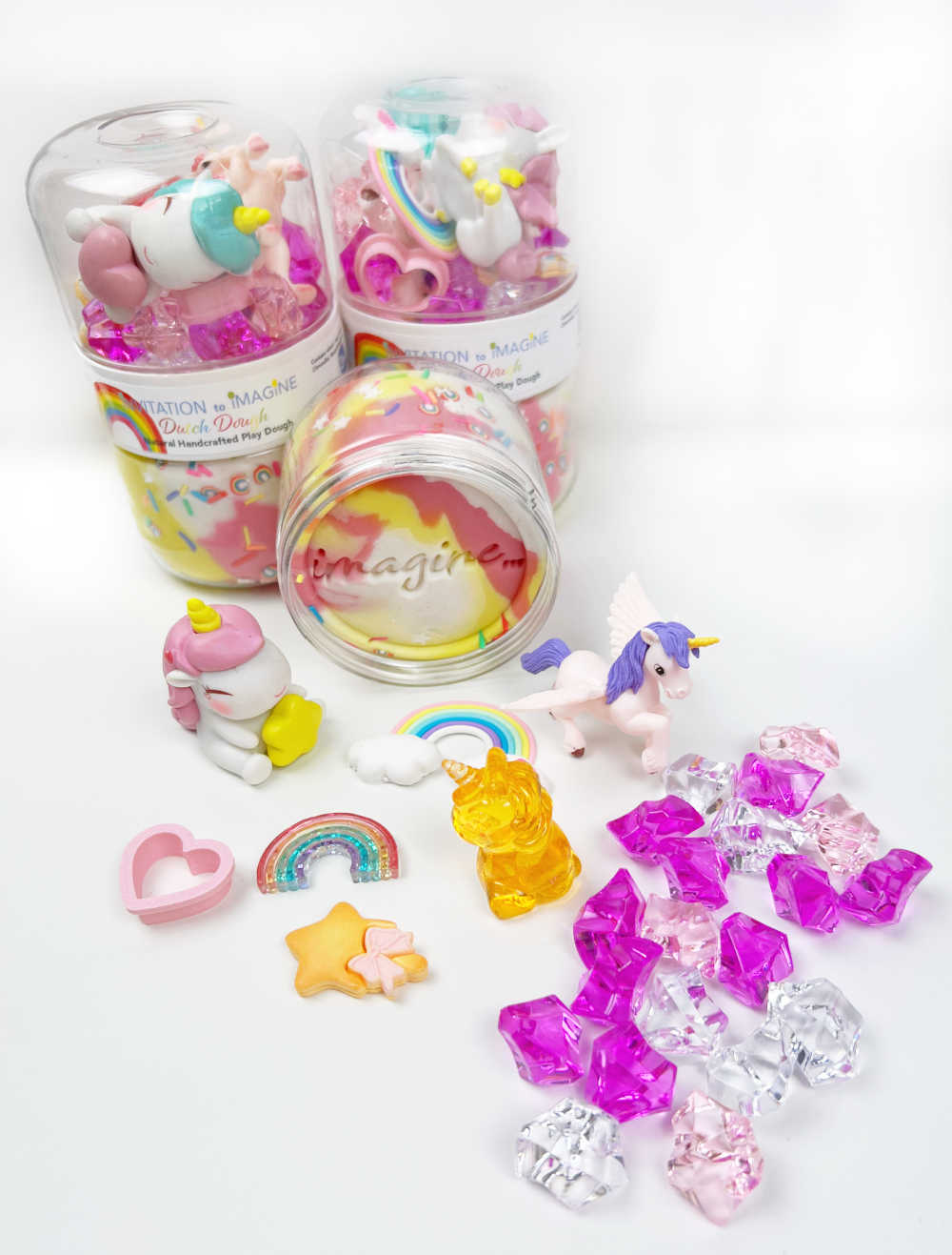 Dutch Dough Play Pot Rainbows