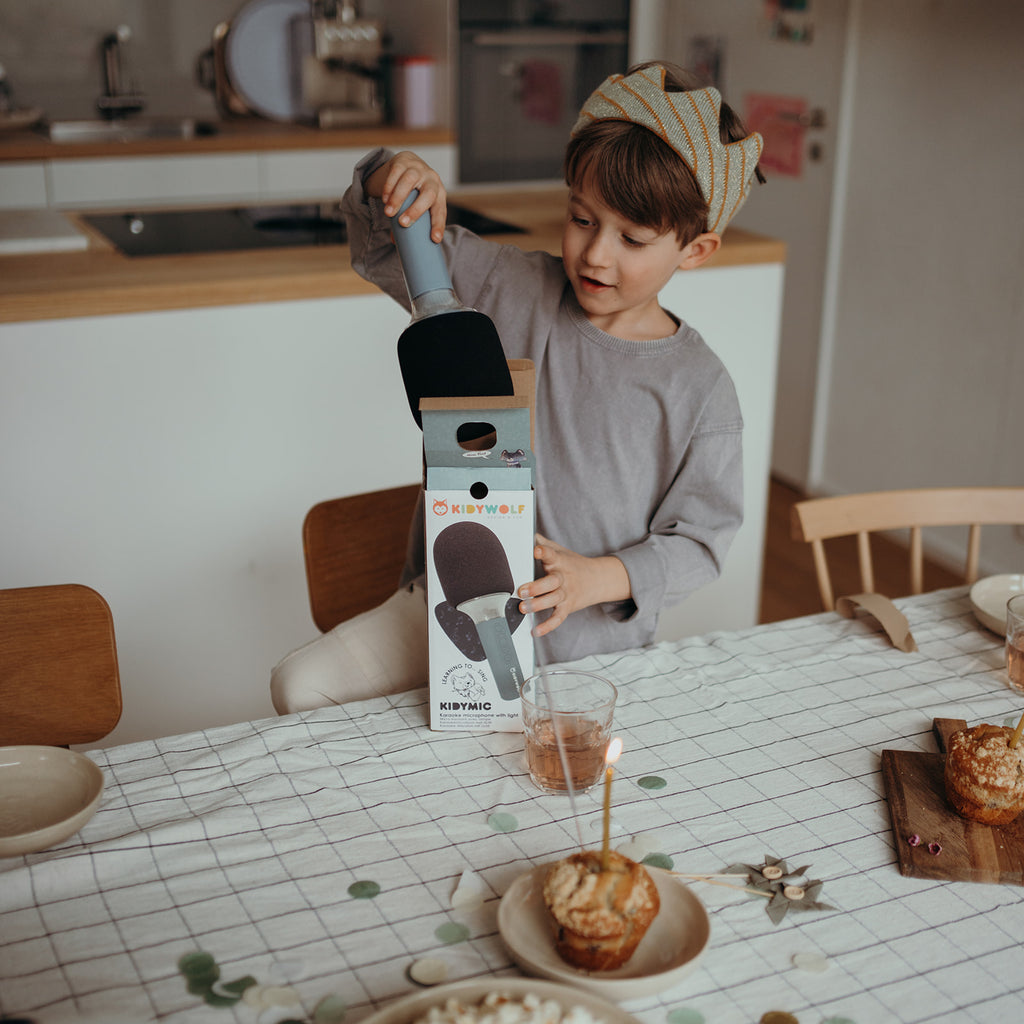 Kidywolf Kidymic karaoke microfoon blauw