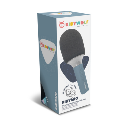 Kidywolf Kidymic karaoke microfoon blauw