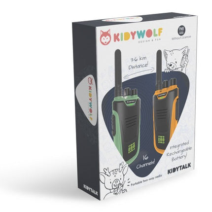 Kidywolf Kidytalk Walkie Talkie Groen-Oranje