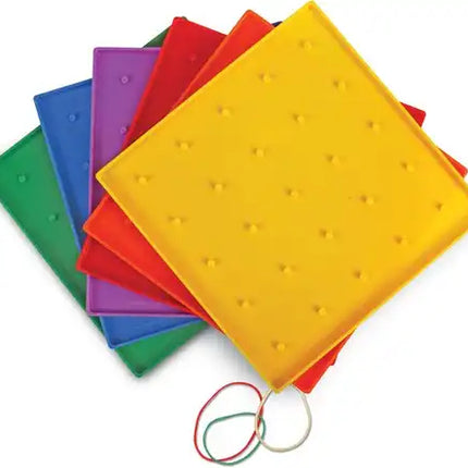 Learning Resources  5 X 5 Pin Geoboards (Set of 10)