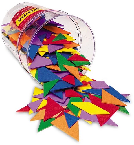 Tangrams in 6 Kleuren